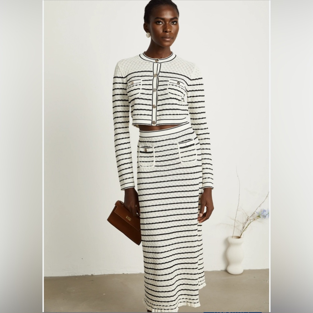 Sandro Paris Matching Set – Top & Skirt
Size: Top -0 , Skirt-36